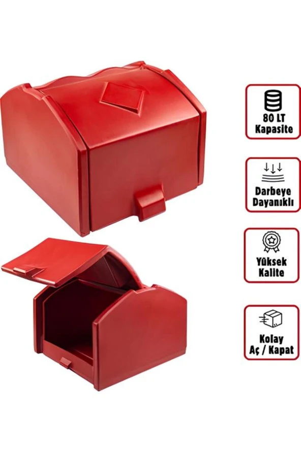 arwic Motosiklet Pizza Çantası Paket Servis Çantası CV90 Kırmızı - Resim 2