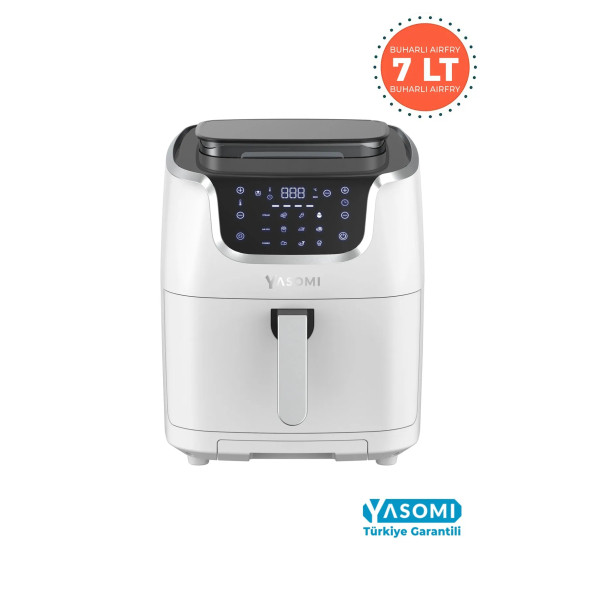 Yasomi Y77 Xxl Buharli Airfryer Fritöz 7lt 1700w Beyaz ( Türkiye Garantili )