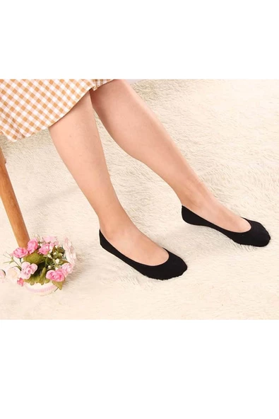6lı Kadın Pamuklu İnce Mini Görünmez Suba Çorap - 2