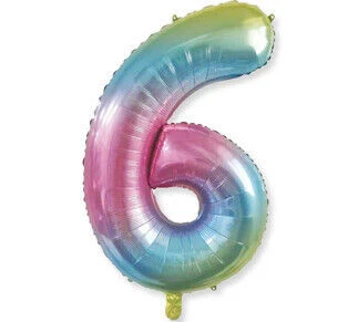 Benim Marifetlerim 6 Rakamı Rengarenk Folyo Balon 25 inch 40 cm ürün görseli