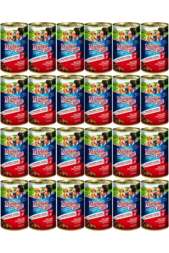 Miglior Gatto Biftekli Köpek Konservesi 405 gr x 24 Adet - 2