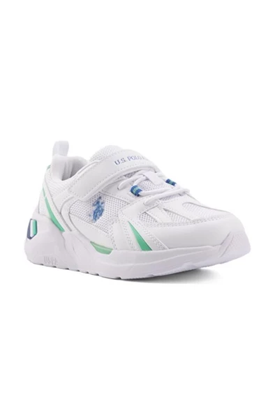 U.S. Polo Assn. AKITA JR 4FX 101509992 Erkek Çocuk Spor Ayakkabı Beyaz Mavi Yeşil 31-35 ürün görseli
