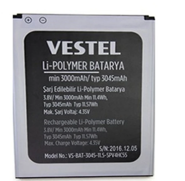 Vestel Venüs V3 5580 Pil -Batarya 3000 mAh