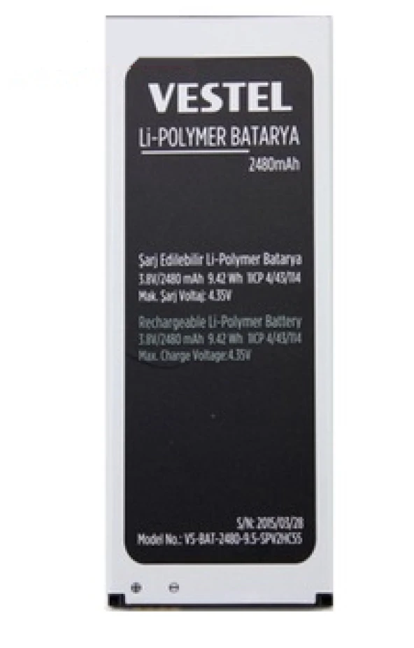 Vestel Venüs V3 5570 Pil - Batarya 2480mAh