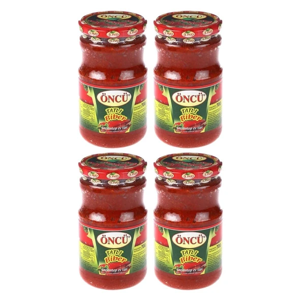 Öncü Biber Salçası Tatlı 700 gr Cam x 4 Adet