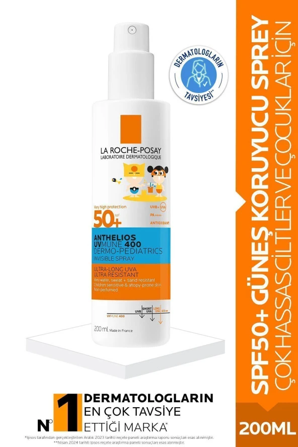 La Roche Posay Anthelios Dermo Pediatrics Invisible Sprey SPF50+ 200 ml
