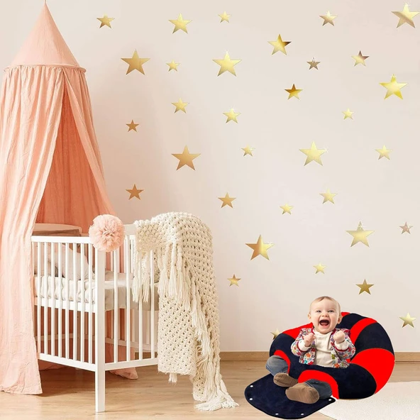 Bebek Destek Oturma Minderi - Lacivert Kırmızı - 3