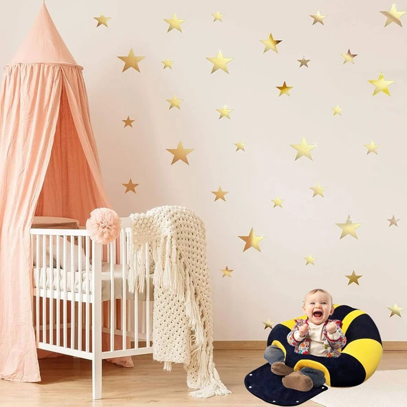 Bebek Destek Oturma Minderi - Lacivert Sarı - 3