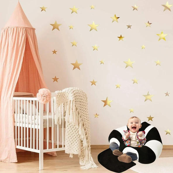 Bebek Destek Oturma Minderi - Siyah Beyaz - 3