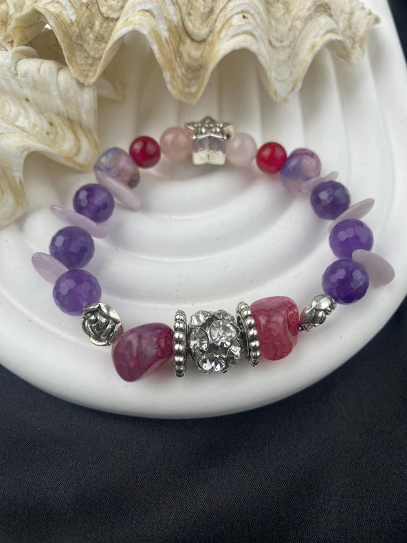 Tasarım Kadın Doğal Taş Bileklik ürün görseli 1