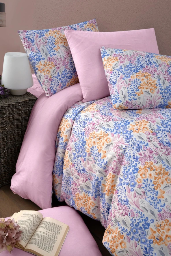 MyStory Home Lastikli Çarşaflı Çift Kişilik Nevresim Takımı Colore - 4