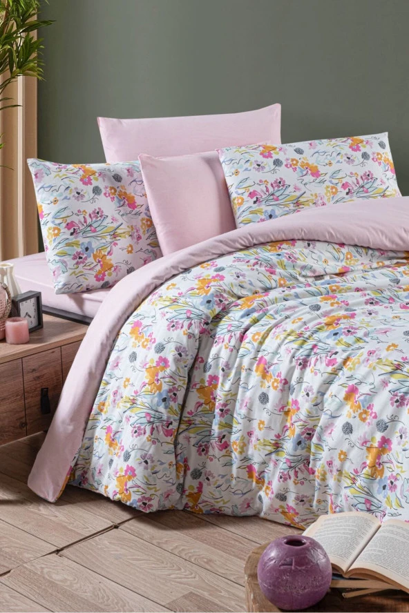 MyStory Home Lastikli Çarşaflı Tek Kişilik Nevresim Takımı Lily - 2