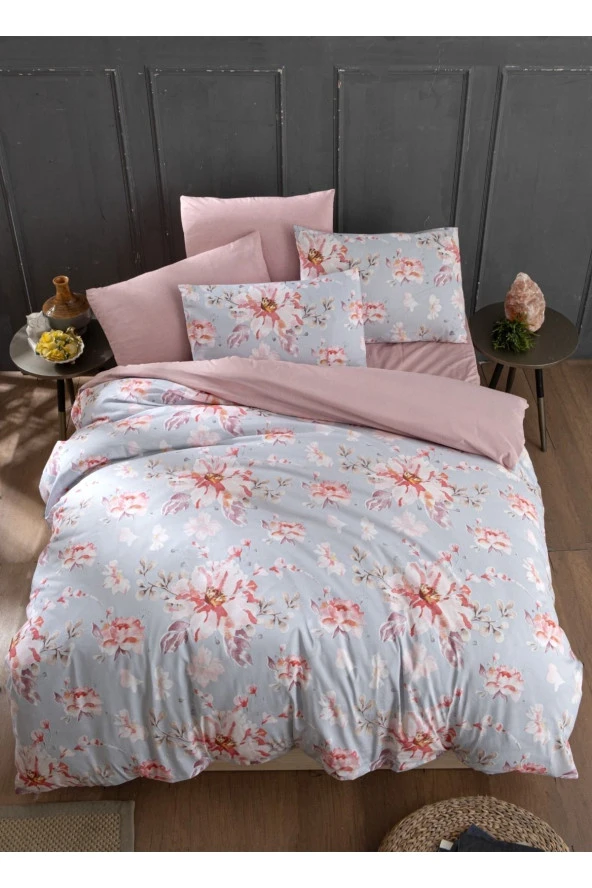 MyStory Home Lastikli Çarşaflı Tek Kişilik Nevresim Takımı ROSE - 3