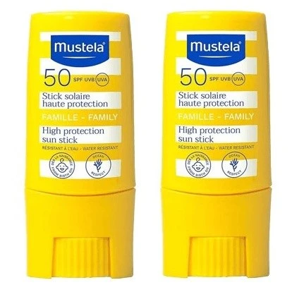 Mustela Çok Yüksek Koruma 50 Faktör Stick Güneş Kremi 9 ml 2 Adet