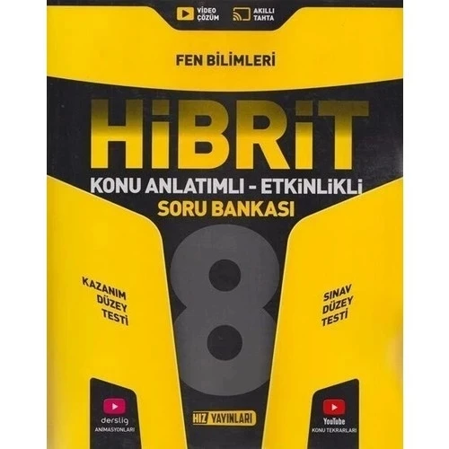 HIZ 8.SINIF FEN BİLİMLERİ HİBRİT KONU ANLATIMLI ETKİNLİKLİ SORU BANKASI