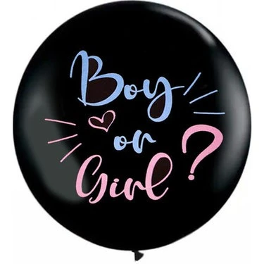 Benim Marifetlerim Pembe Konfetili Cinsiyet Belirleme Balonu 18 inch ürün görseli