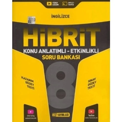 HIZ 8.SINIF İNGİLİZCE KONU ANLATIMLI ETKİNLİKLİ SORU BANKASI