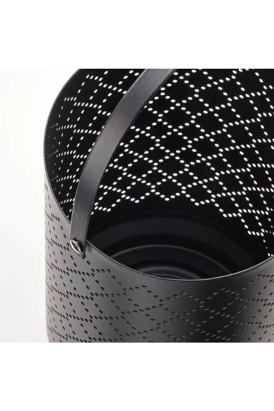 IKEA Urskılja Dekoratif Fener Mumluk Siyah 22 Cm Çelik - 2