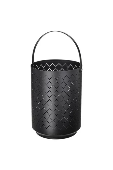 IKEA Urskılja Dekoratif Fener Mumluk Siyah 22 Cm Çelik - 3