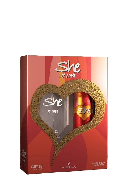 SHE Love Kadın Parfüm Seti 50 ml EDT + 150 ml Deodorant