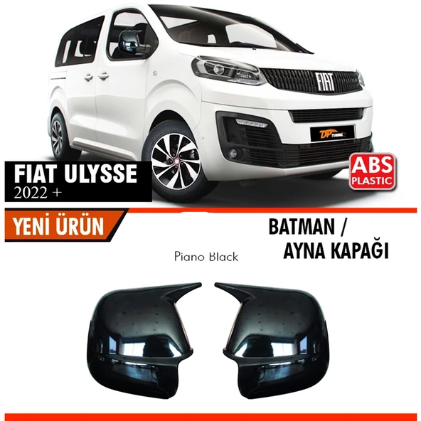 Fiat Ulysse Uyumlu Yarasa Batman Ayna Kapağı Piano Black