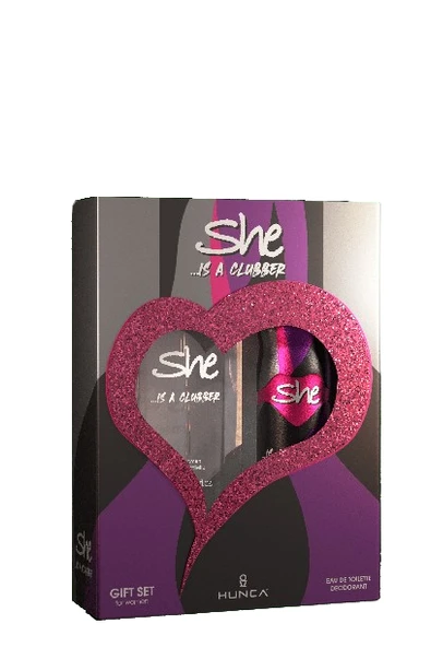 SHE Clubber Kadın Parfüm Seti 50 ml EDT + 150 ml Deodorant