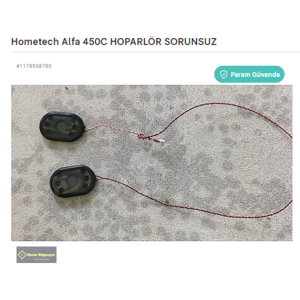 Hometech Alfa 450C HOPARLÖR SORUNSUZ