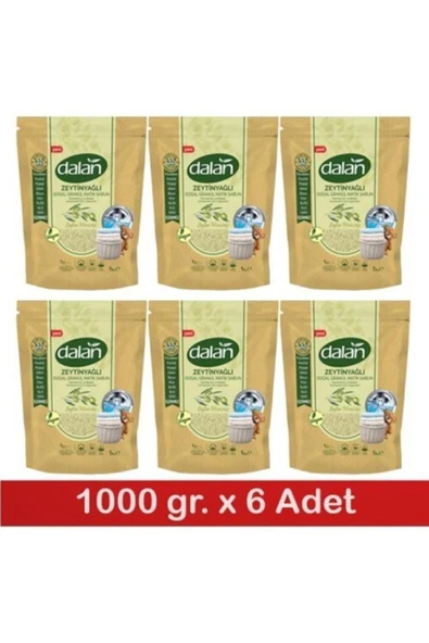 Dalan Zeytin Mucizesi Zeytinyağlı Granül Matik Sabun Tozu 32 Yıkama 6 X 1 Kg - 1