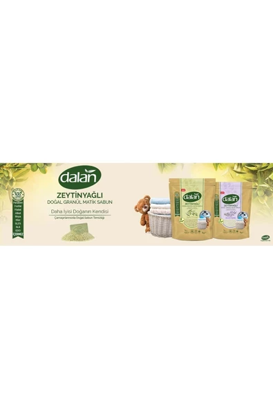 Dalan Doğal Granül Sabun Tozu 1kg Bebekler Için %100 Zeytinyağlı (2 Lİ SET) - 3