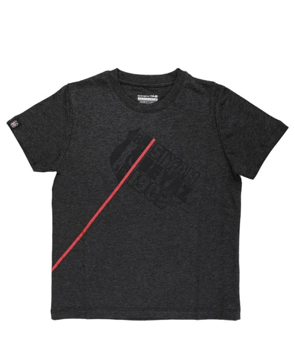 Beşiktaş Orijinal Lisanslı Antrasit Siyah Çocuk T-shirt Hediyelik Ahşap Kutulu - 2