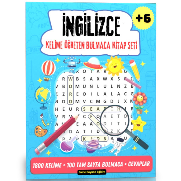 İngilizce Kelime Öğreten Bulmaca Kitap Seti (4 Kitap)