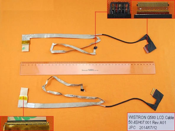Lenovo G580, G580A, G480, G485, 50.4Sh07.001 Lcd Data Kablosu ( 2.Version ) - 2