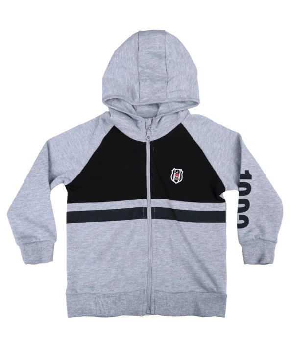 Beşiktaş Orijinal Çocuk Kapüşonlu Eşofman Takımı Hediyelik Ahşap Kutulu - 4