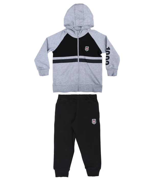 Beşiktaş Orijinal Çocuk Kapşonlu Eşofman Takımı