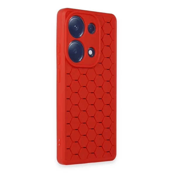 Gpack Xiaomi Redmi Note 13 Pro 4G Kılıf Bal Peteği Desenli Silikon ivy - 3