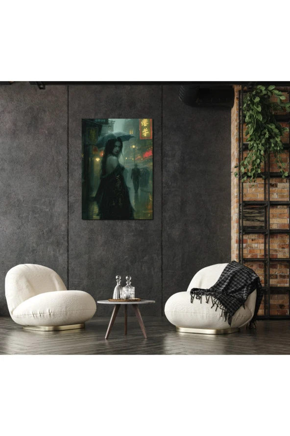 Eski Çağ Gotik Kadın Portresi Kanvas Tablo - Resim 2