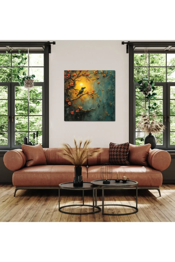 Gotik Dönem Kuş Kanvas Tablo - Resim 2