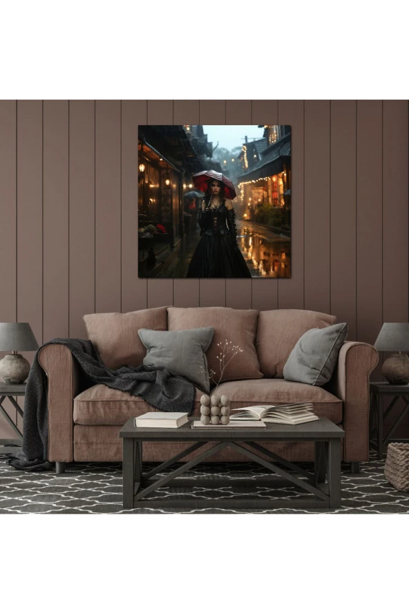 Rönesans Gotik Kadın Portresi Kanvas Tablo - Resim 2