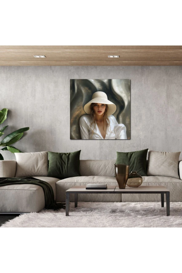 Renaissance Kadın Portresi Kanvas Tablo - Resim 2