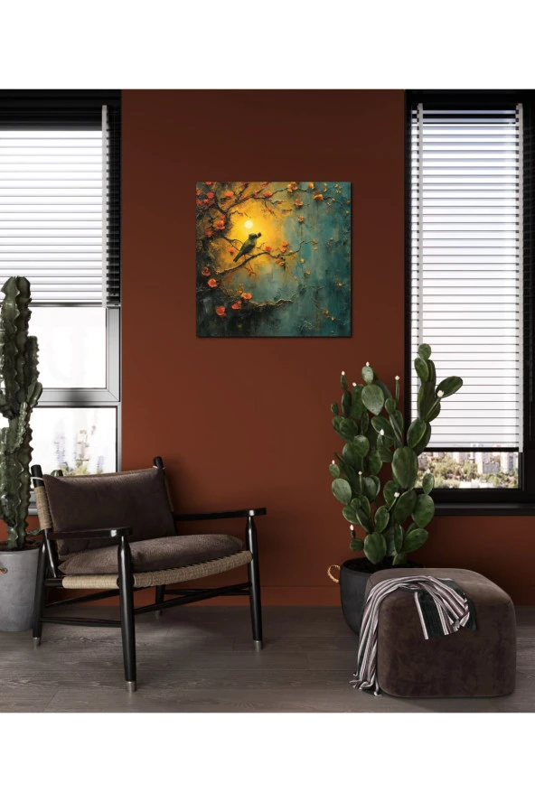 Gotik Dönem Kuş Kanvas Tablo - Resim 3