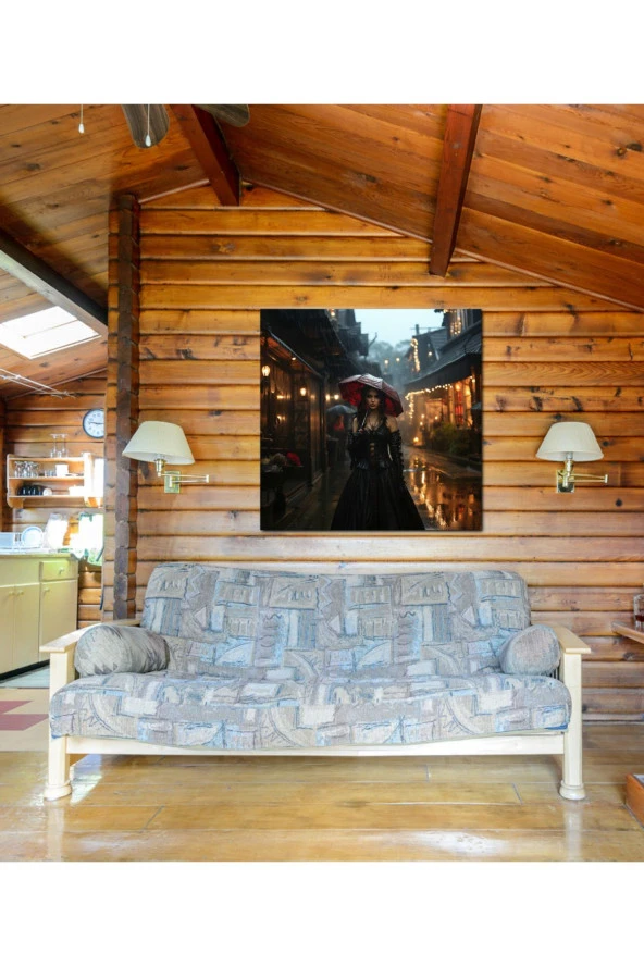 Rönesans Gotik Kadın Portresi Kanvas Tablo - Resim 3