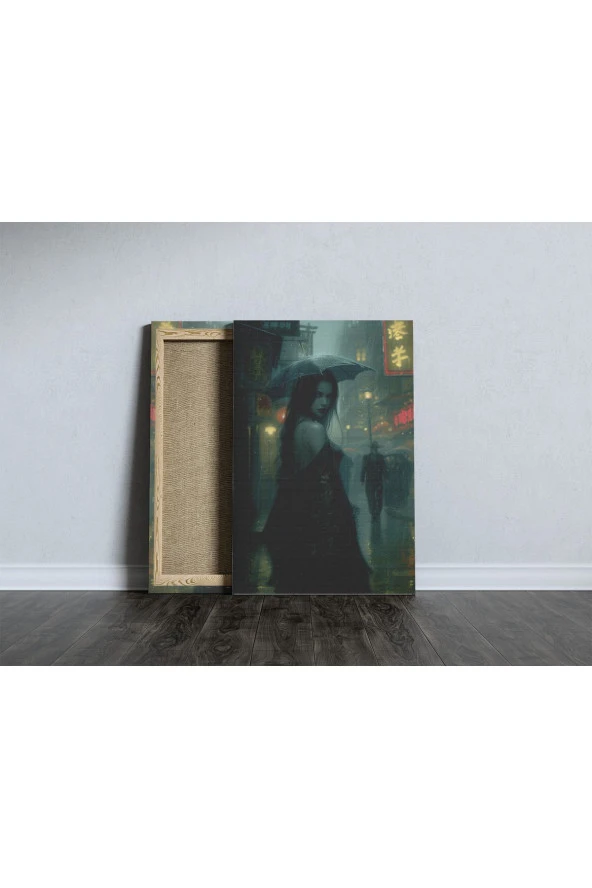 Eski Çağ Gotik Kadın Portresi Kanvas Tablo - Resim 5