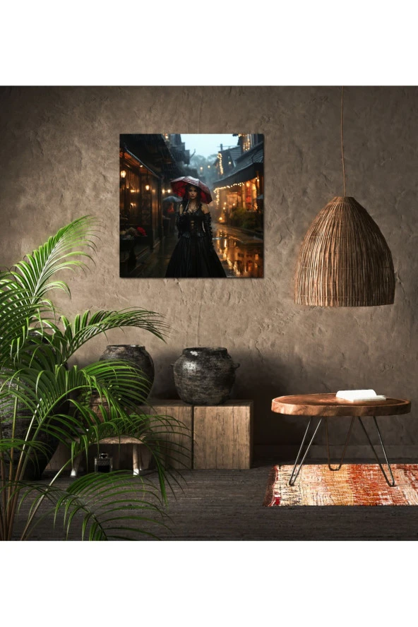 Rönesans Gotik Kadın Portresi Kanvas Tablo - Resim 4