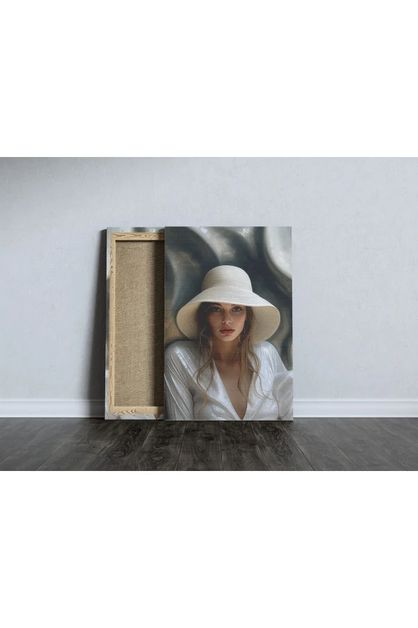 Renaissance Kadın Portresi Kanvas Tablo - Resim 5