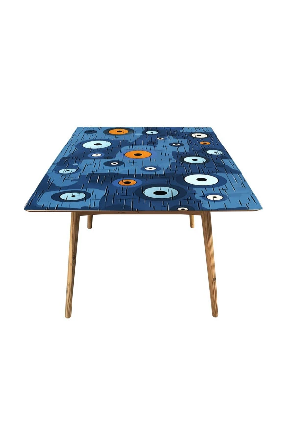 Masa Kaplama Folyosu Mobilya Masa Kaplama Folyo Nazar Boncuğu Detaylı Tasarım - Resim 3