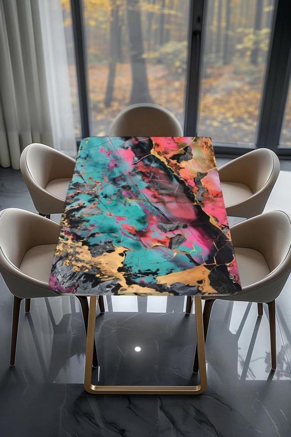 Masa Kaplama Folyosu Mobilya Masa Kaplama Folyoları Fırça Boya Görünümlü Folyo - Resim 2