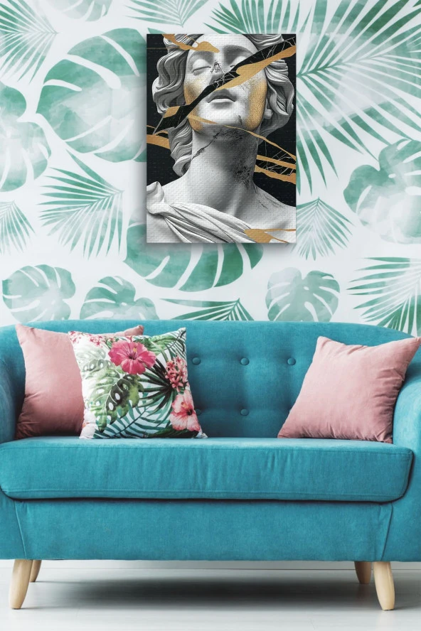 Modernist Rönesans Heykel Yağlı Kanvas Tablo - Resim 4