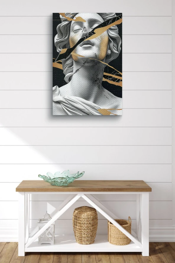 Modernist Rönesans Heykel Yağlı Kanvas Tablo - Resim 2