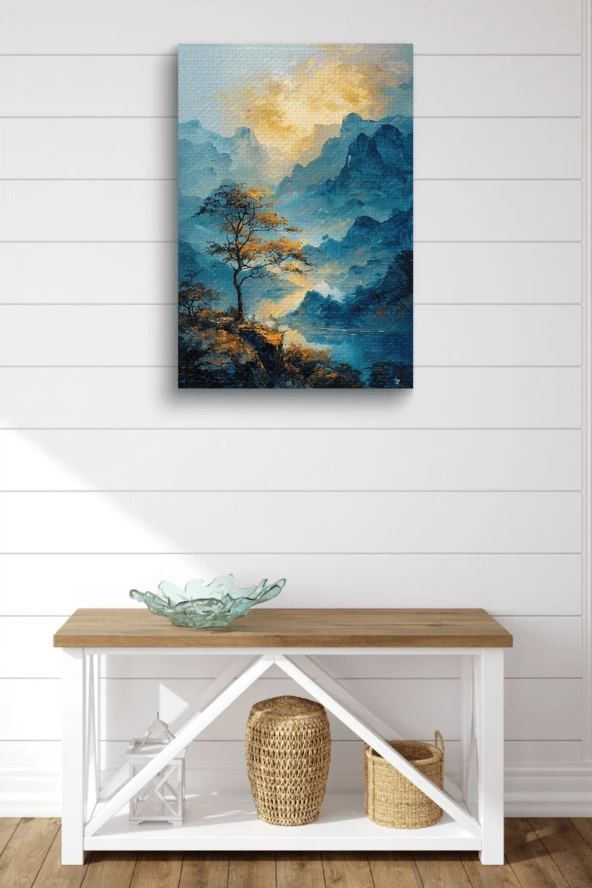 Yalnız Ağaç Yağlı Tablo Özel Tasarım - Resim 2