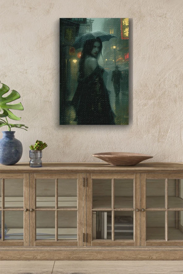 18. Yüzyıl Gotik Kadın Kanvas Tablo ürün görseli